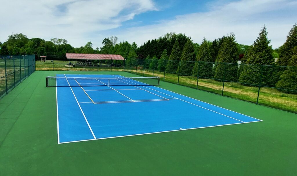 Camden County Tennis Court Construction 2