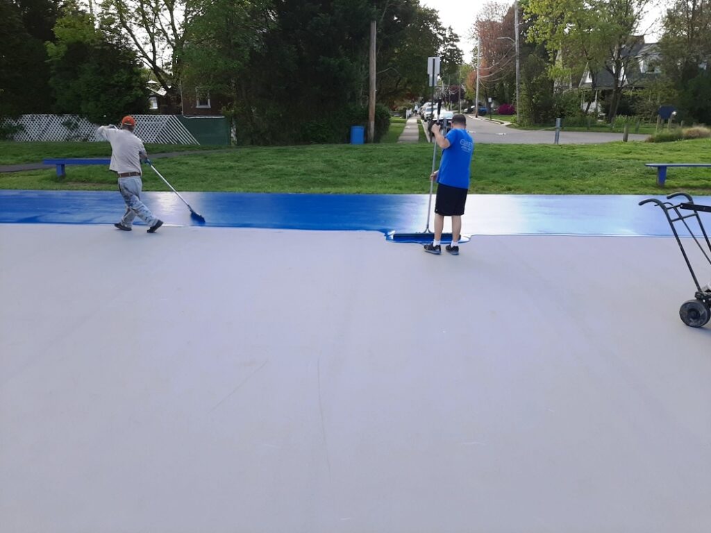 Atlantic County Tennis Court Construction